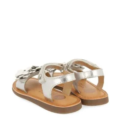 Gioseppo Niñas |Sandalias<Sandalias De Piel Plata Con Adornos De Flores Para Nina Y Nino Shegan