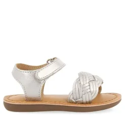 Gioseppo Bebe |Sandalias Bebe Nina<Sandalias De Piel Plata Con Trenzado Y Cierre Ajustable Para Bebe Flushe