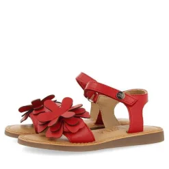 Gioseppo Niñas |Sandalias<Sandalias De Piel Roja Con Adornos De Flores Para Nina Y Nino Takilma