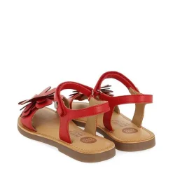 Gioseppo Niñas |Sandalias<Sandalias De Piel Roja Con Adornos De Flores Para Nina Y Nino Cres