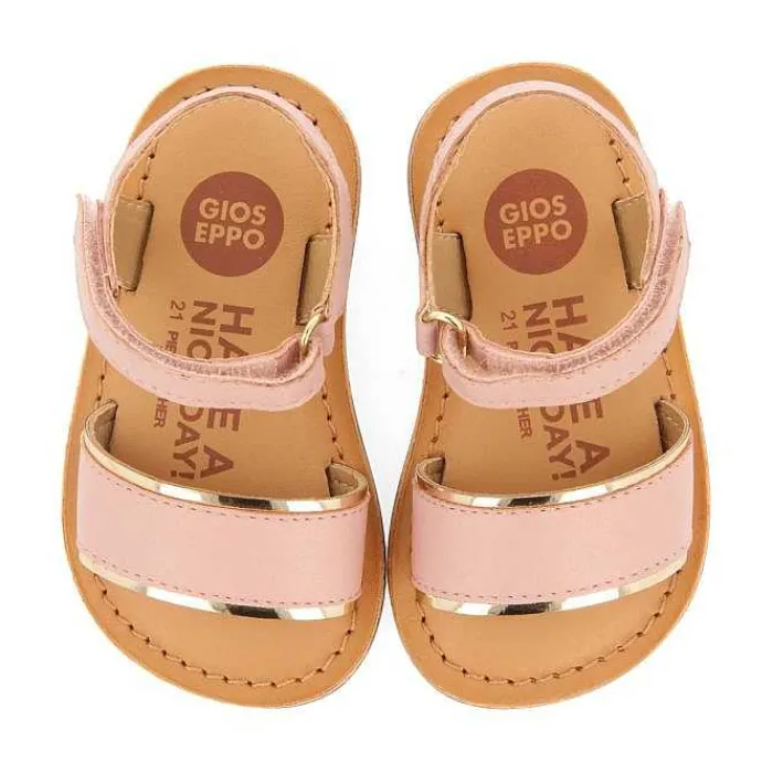 Gioseppo Bebe |Sandalias Bebe Nina<Sandalias De Piel Rosa Con Detalles Metalicos Para Bebe Aliko