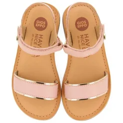 Gioseppo Niñas |Sandalias<Sandalias De Piel Rosa Con Detalles Metalizados Para Nina Y Nino Kavaje