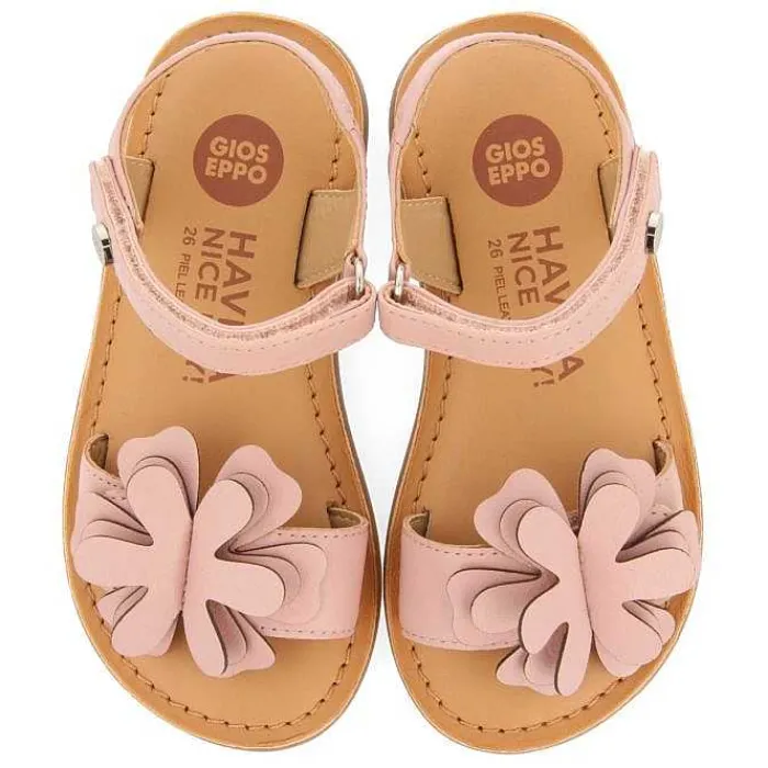 Gioseppo Niñas |Sandalias<Sandalias De Piel Rosa Con Adornos De Flores Para Nina Y Nino Takilma