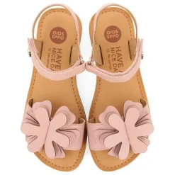 Gioseppo Niñas |Sandalias<Sandalias De Piel Rosa Con Adornos De Flores Para Nina Y Nino Cres