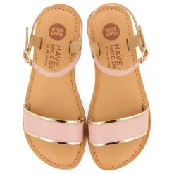 Gioseppo Niñas |Sandalias<Sandalias De Piel Rosa Con Detalles Metalizados Para Nina Ishem