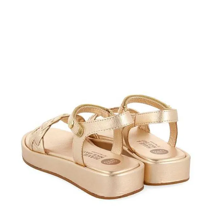 Gioseppo Niñas |Sandalias<Sandalias De Piel Rosa Dorada Con Trenzado Y Suela Voluminosa Para Nina Y Nino Shanico