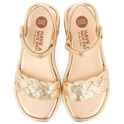 Gioseppo Niñas |Sandalias<Sandalias De Piel Rosa Dorada Con Trenzado Y Suela Voluminosa Para Nina Y Nino Shanico