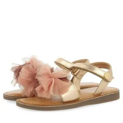 Gioseppo Niñas |Sandalias<Sandalias De Piel Rosa Dorada Con Decoraciones De Tul Multicolor Para Nina Y Nino Bicaj