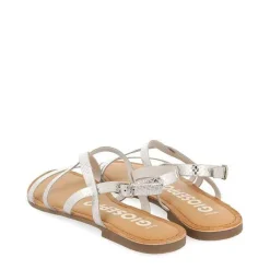 Gioseppo Sandalias Planas<Sandalias De Piel Tira Fina Plata Para Mujer Dania