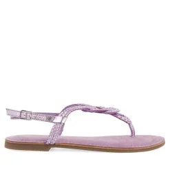 Gioseppo Sandalias Planas<Sandalias De Piel Trenzada Lavanda Para Mujer Zupanja