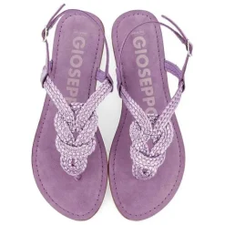 Gioseppo Sandalias Planas<Sandalias De Piel Trenzada Lavanda Para Mujer Zupanja
