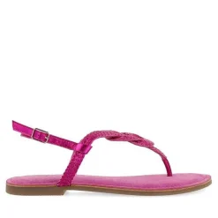 Gioseppo Sandalias Planas<Sandalias De Piel Trenzada Fucsia Para Mujer Zupanja