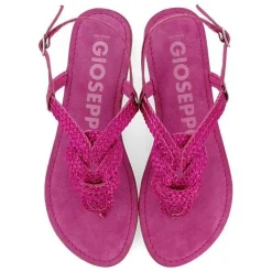 Gioseppo Sandalias Planas<Sandalias De Piel Trenzada Fucsia Para Mujer Zupanja