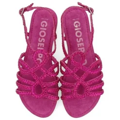 Gioseppo Sandalias Planas<Sandalias De Piel Trenzada Fucsia Para Mujer Yakima