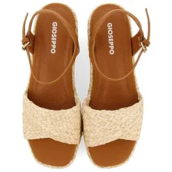 Gioseppo Sandalias Cuña<Sandalias De Rafia Con Plataforma Color Natural Para Mujer Coos