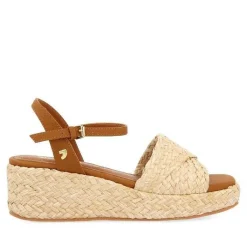 Gioseppo Sandalias Cuña<Sandalias De Rafia Con Plataforma Color Natural Para Mujer Coos