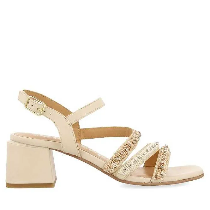 Gioseppo Sandalias Tacon<Sandalias De Tacon Blanco Rojo Con Detalle De Tiras Multicolor Para Mujer Balao