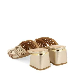 Gioseppo Sandalias Tacon<Sandalias De Tacon Con Detalles Trenzados En Color Platino Para Mujer Clarcona