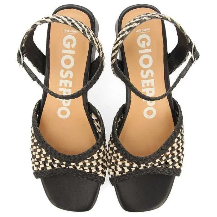 Gioseppo Sandalias Tacon<Sandalias De Tacon Con Empeine Trenzado Bicolor Para Mujer Ladock