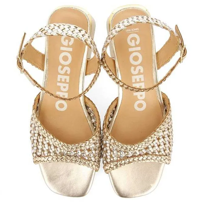 Gioseppo Sandalias Tacon<Sandalias De Tacon Con Empeine Trenzado Bicolor Para Mujer Ladock