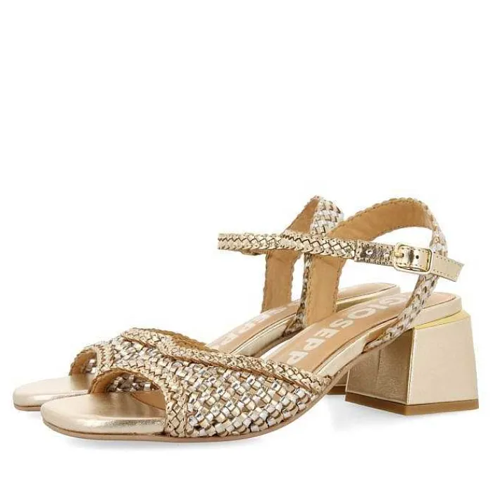 Gioseppo Sandalias Tacon<Sandalias De Tacon Con Empeine Trenzado Bicolor Para Mujer Ladock