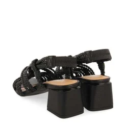 Gioseppo Sandalias Tacon<Sandalias De Tacon De Piel Negro Con Detalle Trenzado Para Mujer Maliq