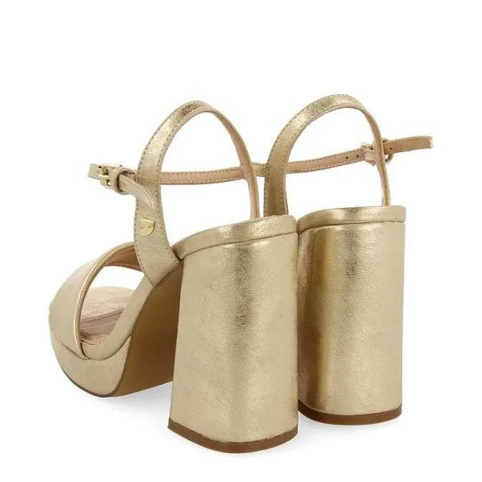 Gioseppo Sandalias Tacon<Sandalias De Tacon Dorado Con Tira Acolchada Para Mujer Lehigh