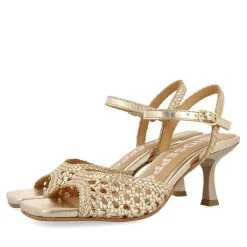 Gioseppo Sandalias Tacon<Sandalias De Tacon Dorado Con Piel Trenzada Para Mujer Durseley