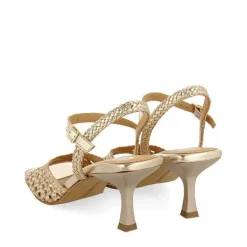 Gioseppo Sandalias Tacon<Sandalias De Tacon Dorado Con Piel Trenzada Para Mujer Durseley