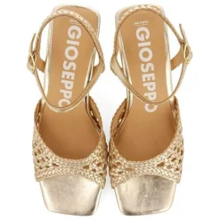 Gioseppo Sandalias Tacon<Sandalias De Tacon Dorado Con Piel Trenzada Para Mujer Durseley