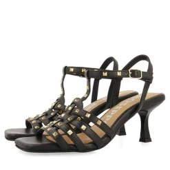 Gioseppo Sandalias Tacon<Sandalias De Tacon Negras Con Adornos Tipo Cangrejo Para Mujer Krizevci