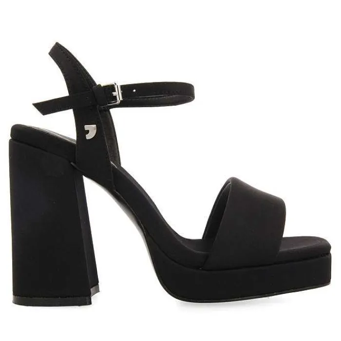 Gioseppo Sandalias Tacon<Sandalias De Tacon Negro Con Tira Acolchada Para Mujer Denton