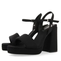 Gioseppo Sandalias Tacon<Sandalias De Tacon Negro Con Tira Acolchada Para Mujer Denton