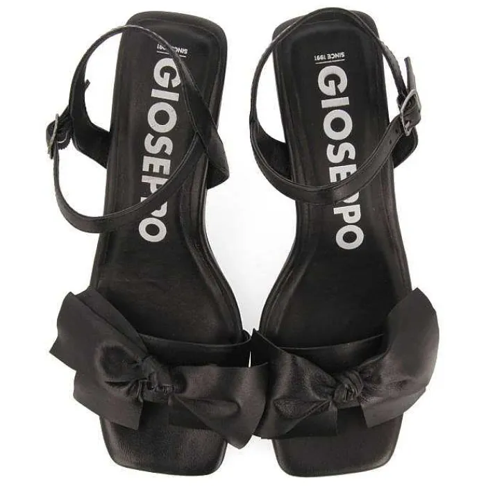 Gioseppo Sandalias Tacon<Sandalias De Tacon Negro Con Detalle Lazo Para Mujer Patti