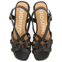 Gioseppo Sandalias Tacon<Sandalias De Tacon Negro Con Tiras Trenzadas Para Mujer Bulqize
