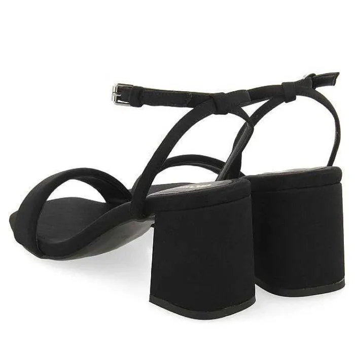 Gioseppo Sandalias Tacon<Sandalias De Tacon Negro Y Tira Acolchada Para Mujer Giarre