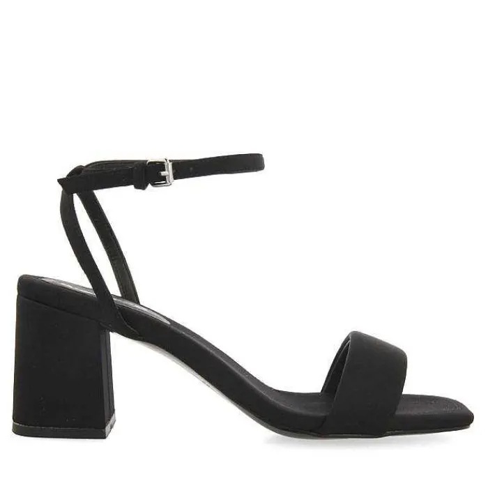 Gioseppo Sandalias Tacon<Sandalias De Tacon Negro Y Tira Acolchada Para Mujer Giarre