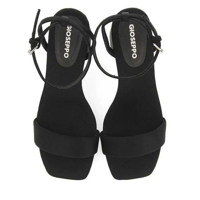 Gioseppo Sandalias Tacon<Sandalias De Tacon Negro Y Tira Acolchada Para Mujer Giarre