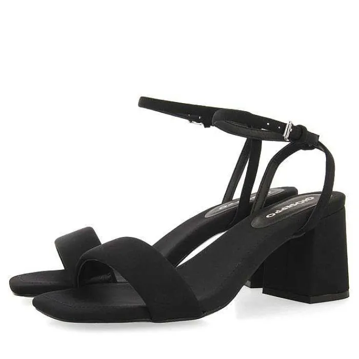 Gioseppo Sandalias Tacon<Sandalias De Tacon Negro Y Tira Acolchada Para Mujer Giarre