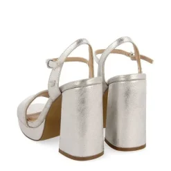 Gioseppo Sandalias Tacon<Sandalias De Tacon Plata Con Tira Acolchada Para Mujer Lehigh