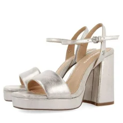 Gioseppo Sandalias Tacon<Sandalias De Tacon Plata Con Tira Acolchada Para Mujer Lehigh