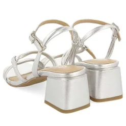 Gioseppo Sandalias Tacon<Sandalias De Tacon Plata Con Tiras Trenzadas Para Mujer Pustec