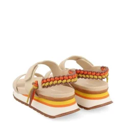 Gioseppo Sandalias Deportivas<Sandalias Deportivas Beige Con Detalle Trasero Multicolor Para Mujer Austell