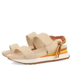 Gioseppo Sandalias Deportivas<Sandalias Deportivas Beige Con Detalle Trasero Multicolor Para Mujer Austell