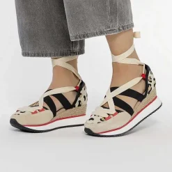 Gioseppo Sandalias Deportivas<Sandalias Deportivas Con Cuña Y Estampado Leopardo Para Mujer Rowlett