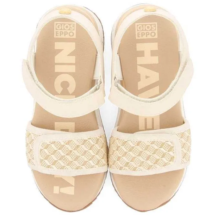Gioseppo Niñas |Sandalias<Sandalias Deportivas Con Rafia Blanco Rojo Para Nina Y Nino Melan