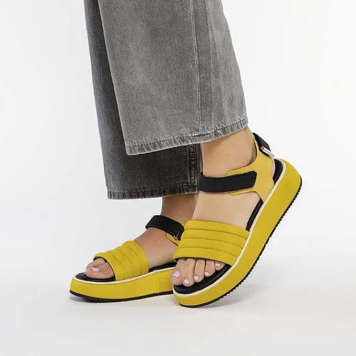 Gioseppo Sandalias Deportivas<Sandalias Deportivas Con Plataforma Mostaza Mujer Cheval
