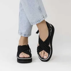 Gioseppo Sandalias Deportivas<Sandalias Deportivas Con Plataforma Negras Para Mujer Bryher
