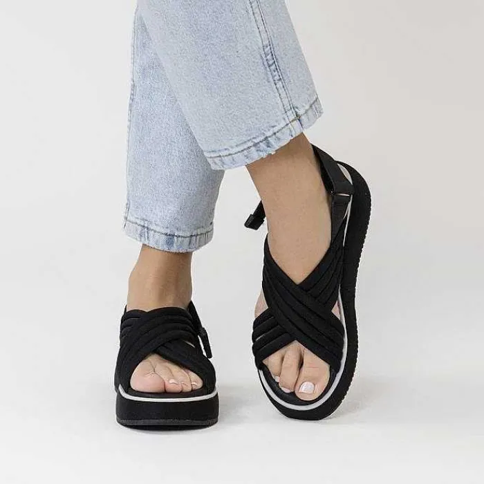 Gioseppo Sandalias Deportivas<Sandalias Deportivas Con Plataforma Negras Para Mujer Bryher