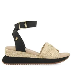 Gioseppo Sandalias Deportivas<Sandalias Deportivas Con Cuña Beige Y Negro Para Mujer Mehama